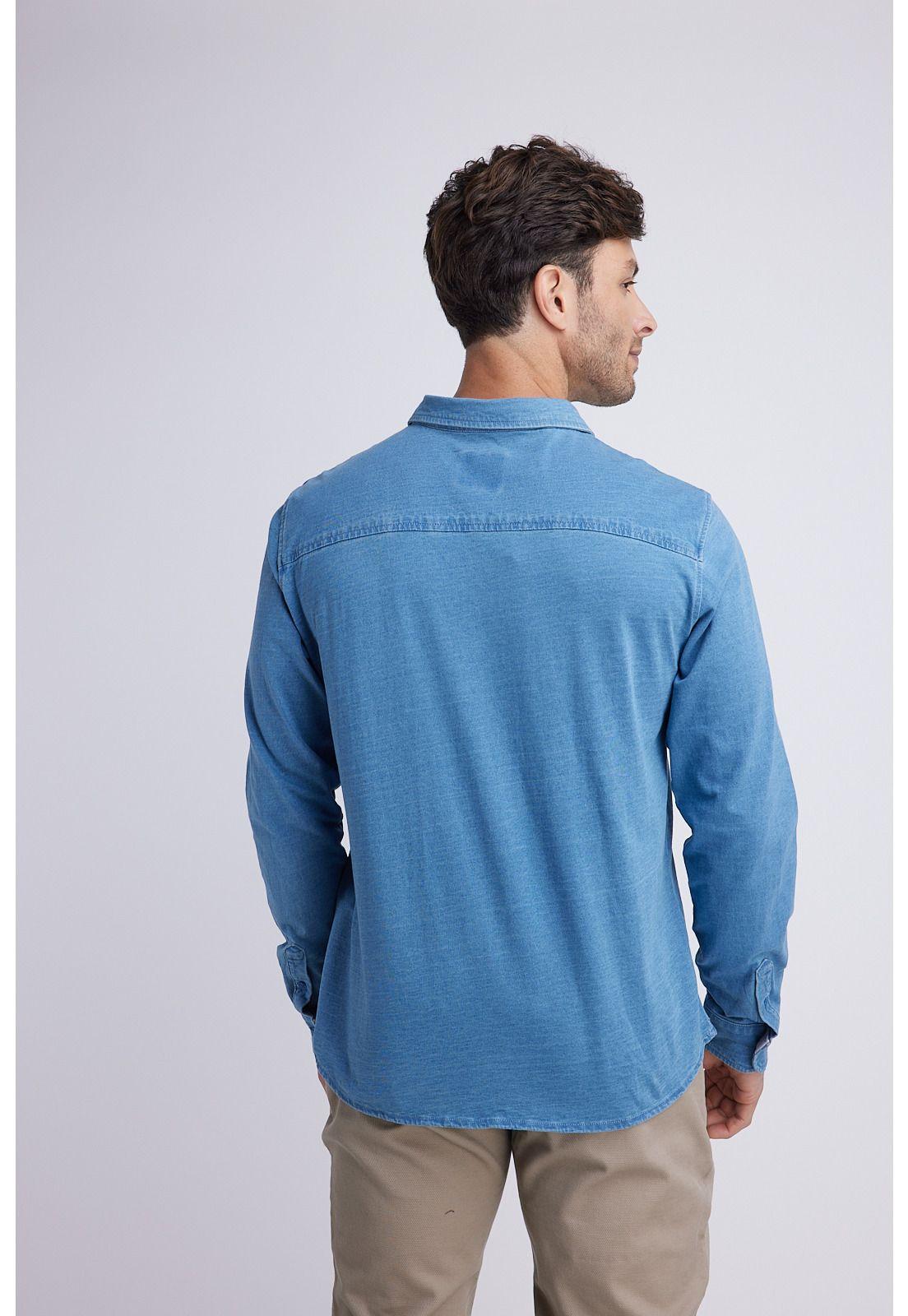 Camisa Hombre Azul Panama Jack-3