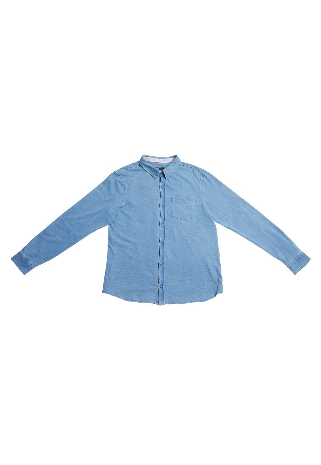 Camisa Hombre Azul Panama Jack-4