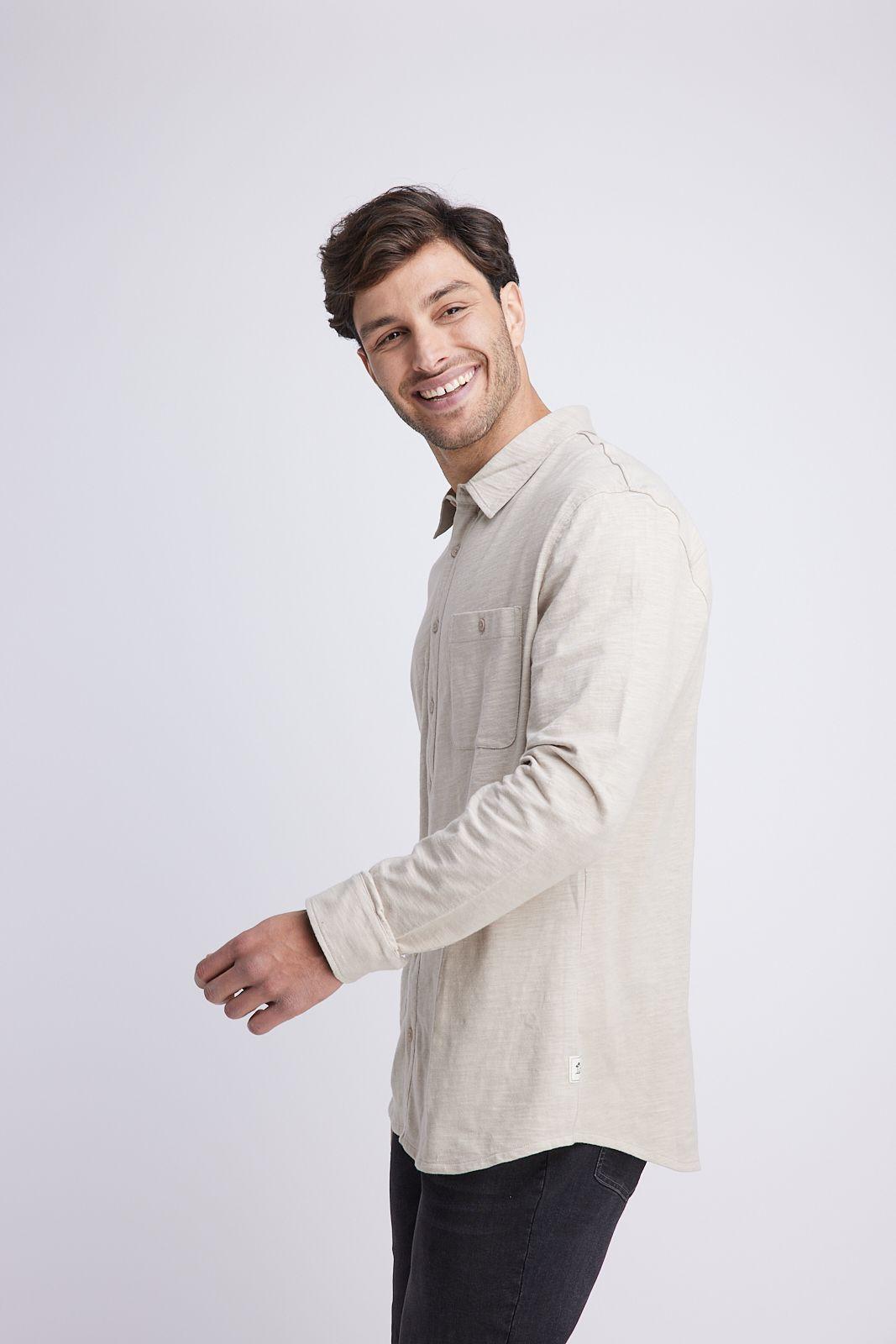 Camisa Hombre Arena Panama Jack-0