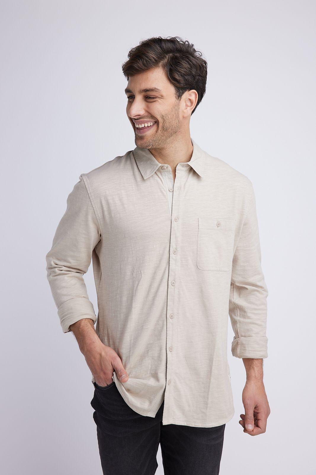 Camisa Hombre Arena Panama Jack-3