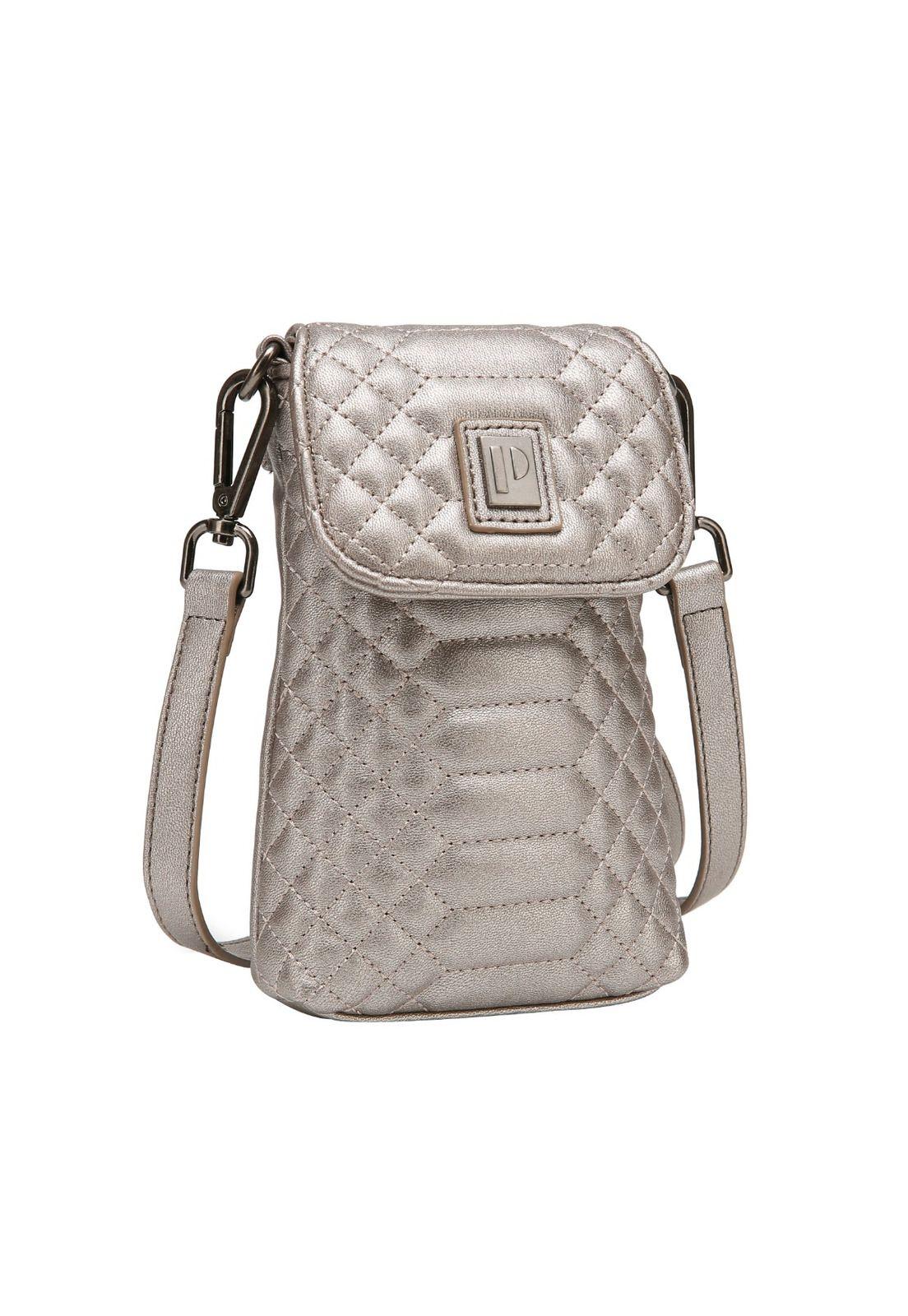 Cartera porta celular Humo Pollini-3