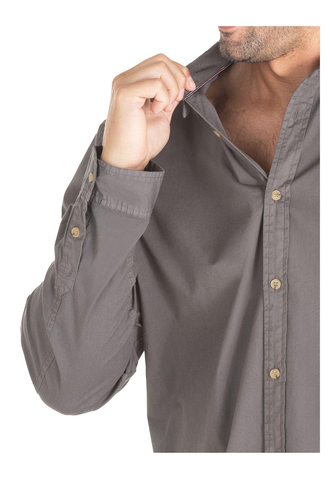 Camisa Hombre Gris Panama Jack-5