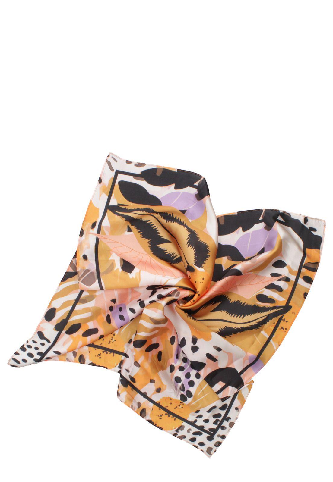 Pañuelo Mujer Print Amarillo Zappa-1