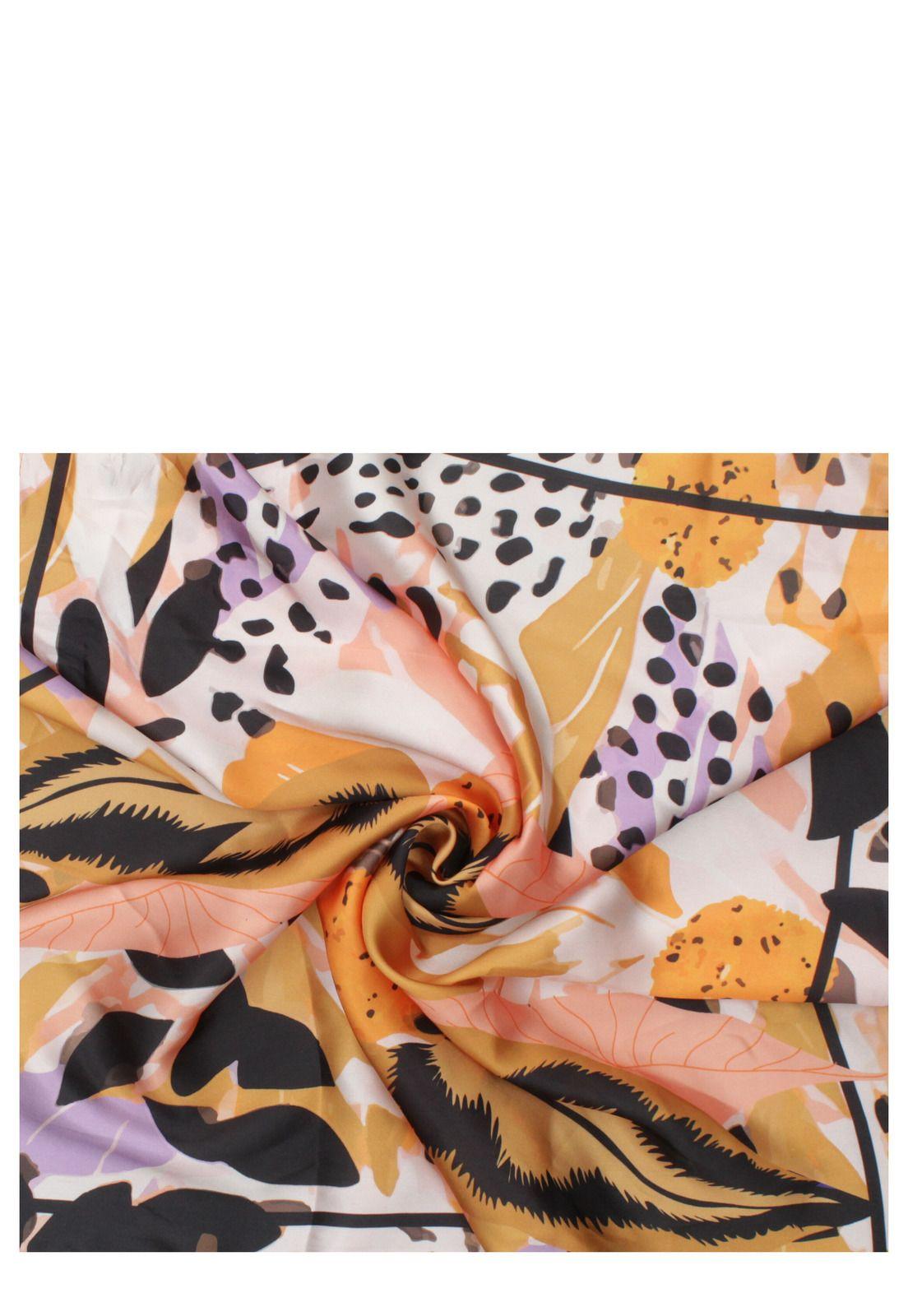 Pañuelo Mujer Print Amarillo Zappa-2