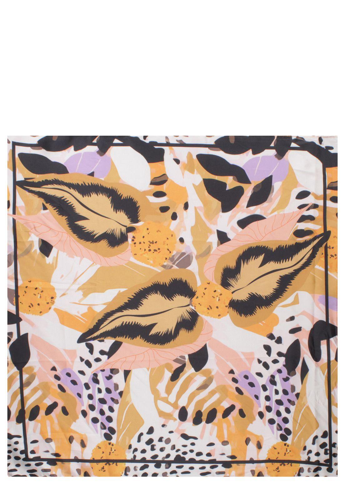 Pañuelo Mujer Print Amarillo Zappa-3