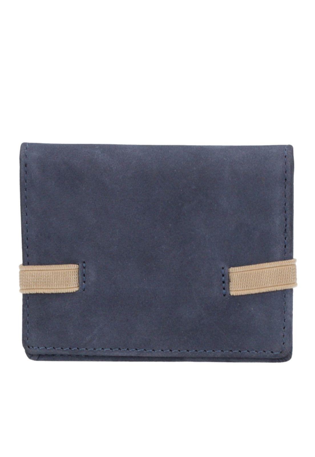 Billetera Tarjetero Cuero Hombre Azul Panama Jack-2