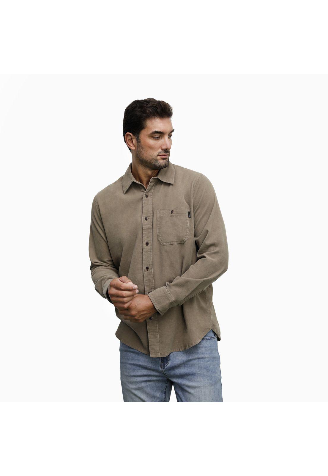 Camisa Hombre beige Panama Jack-0