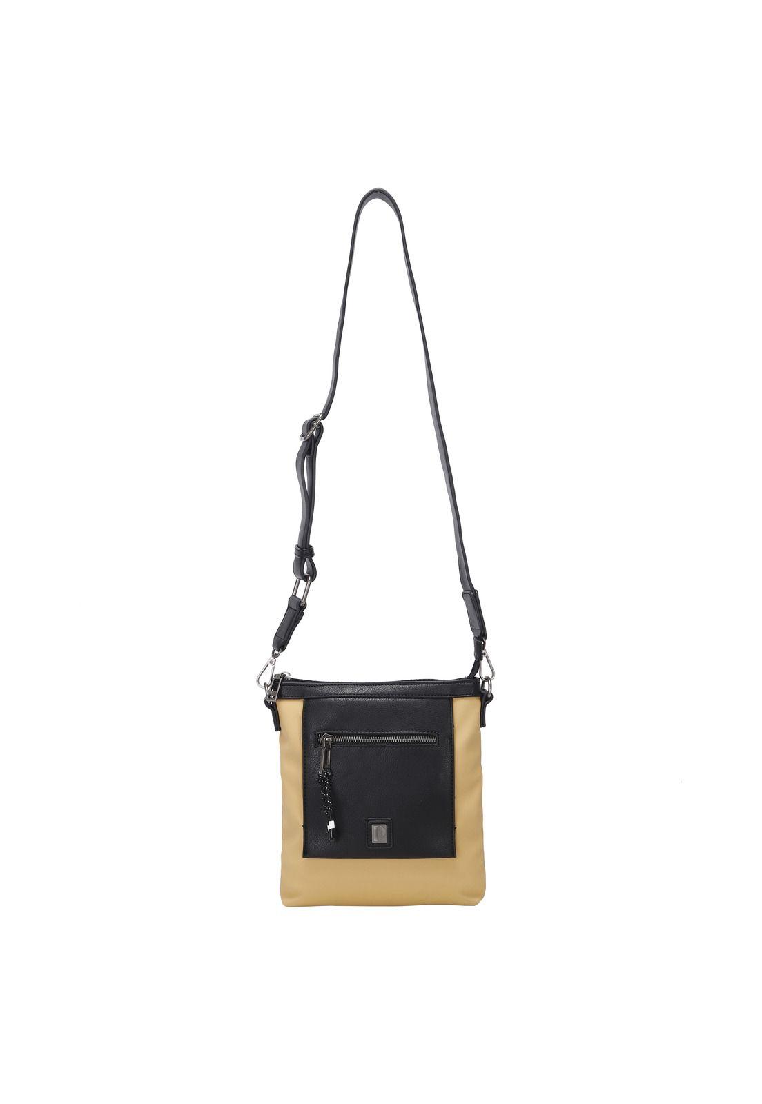Cartera Bandolera Mostaza Pollini-3