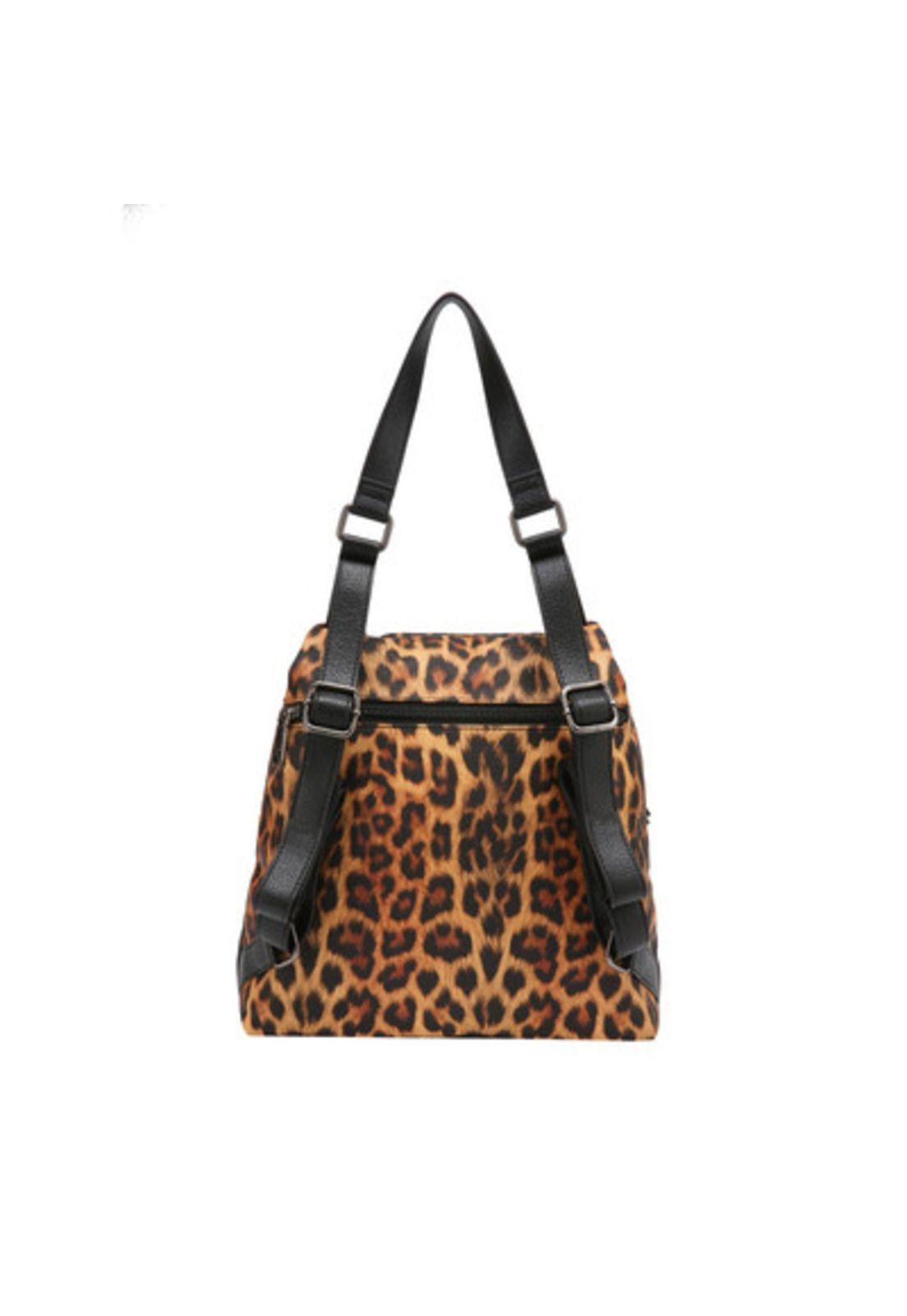 Mochila Mujer Animal Print Pollini-1