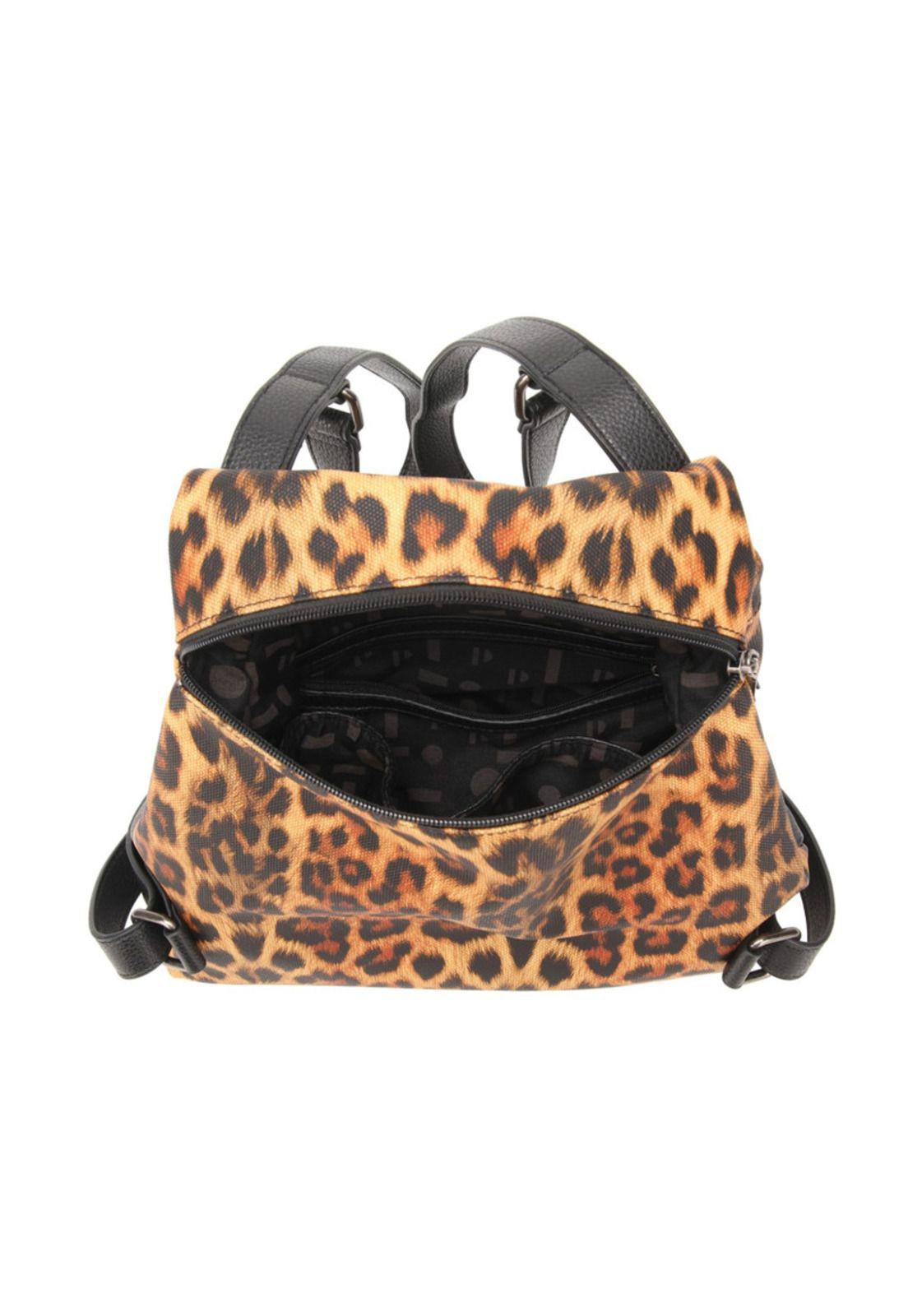 Mochila Mujer Animal Print Pollini-2