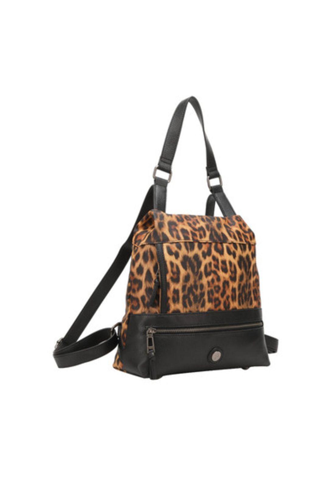 Mochila Mujer Animal Print Pollini-3
