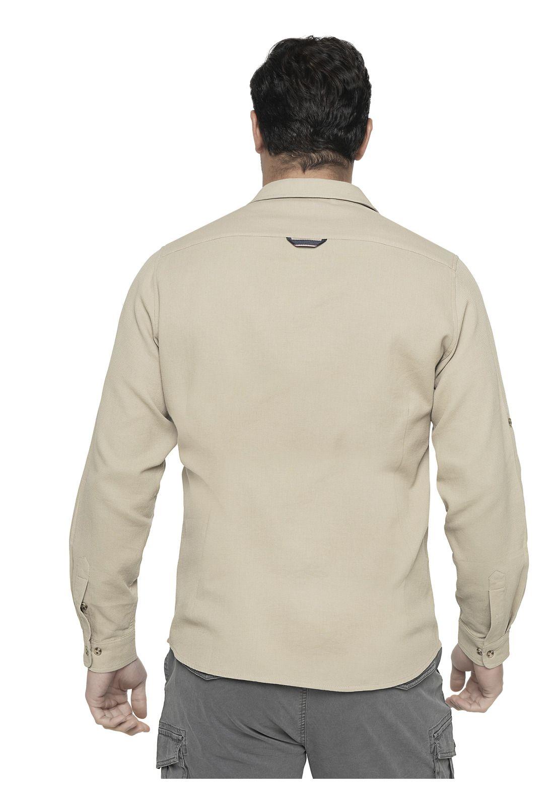 Camisa Hombre Beige Panama Jack-1