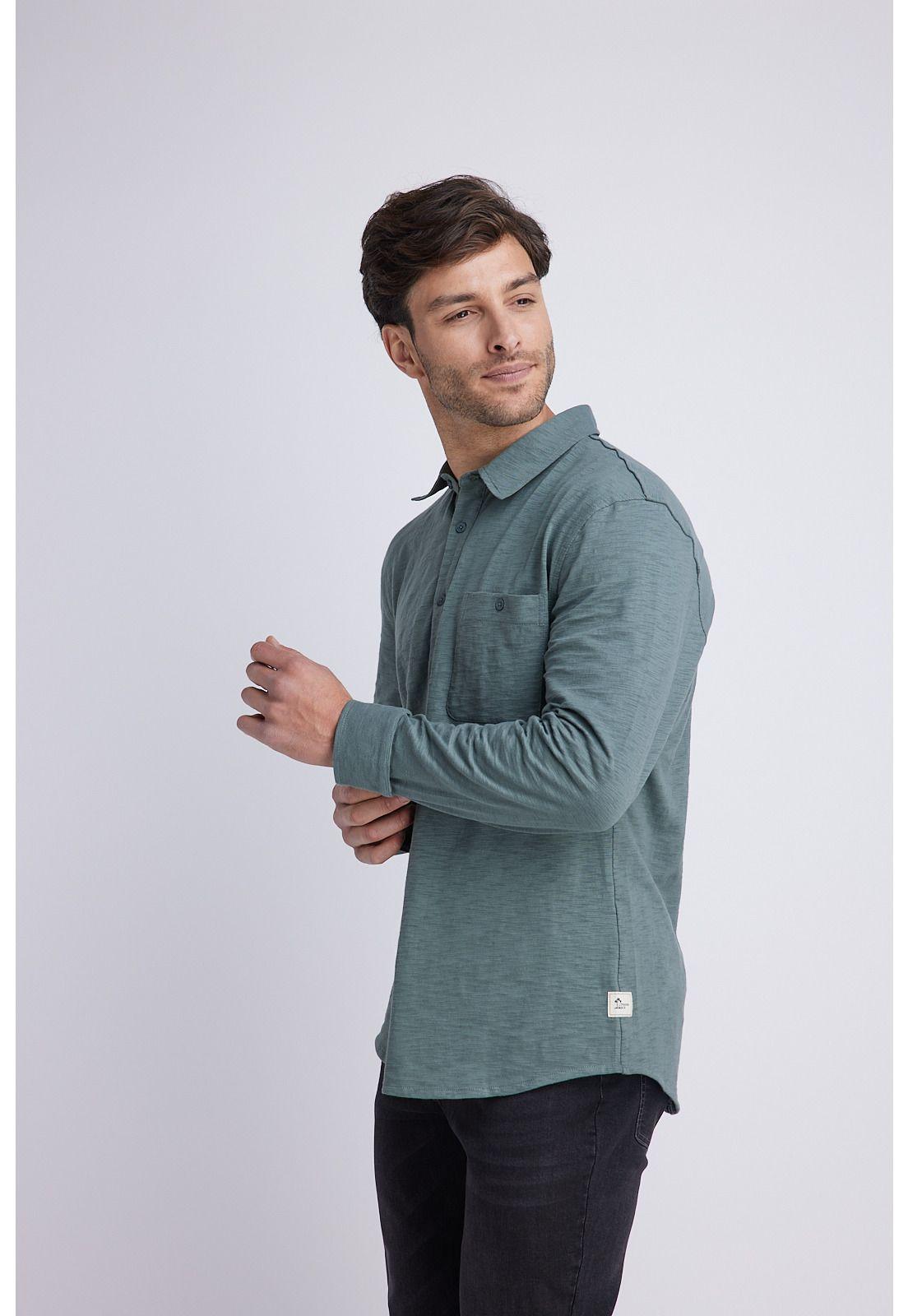 Camisa Hombre Verde Panama Jack-3