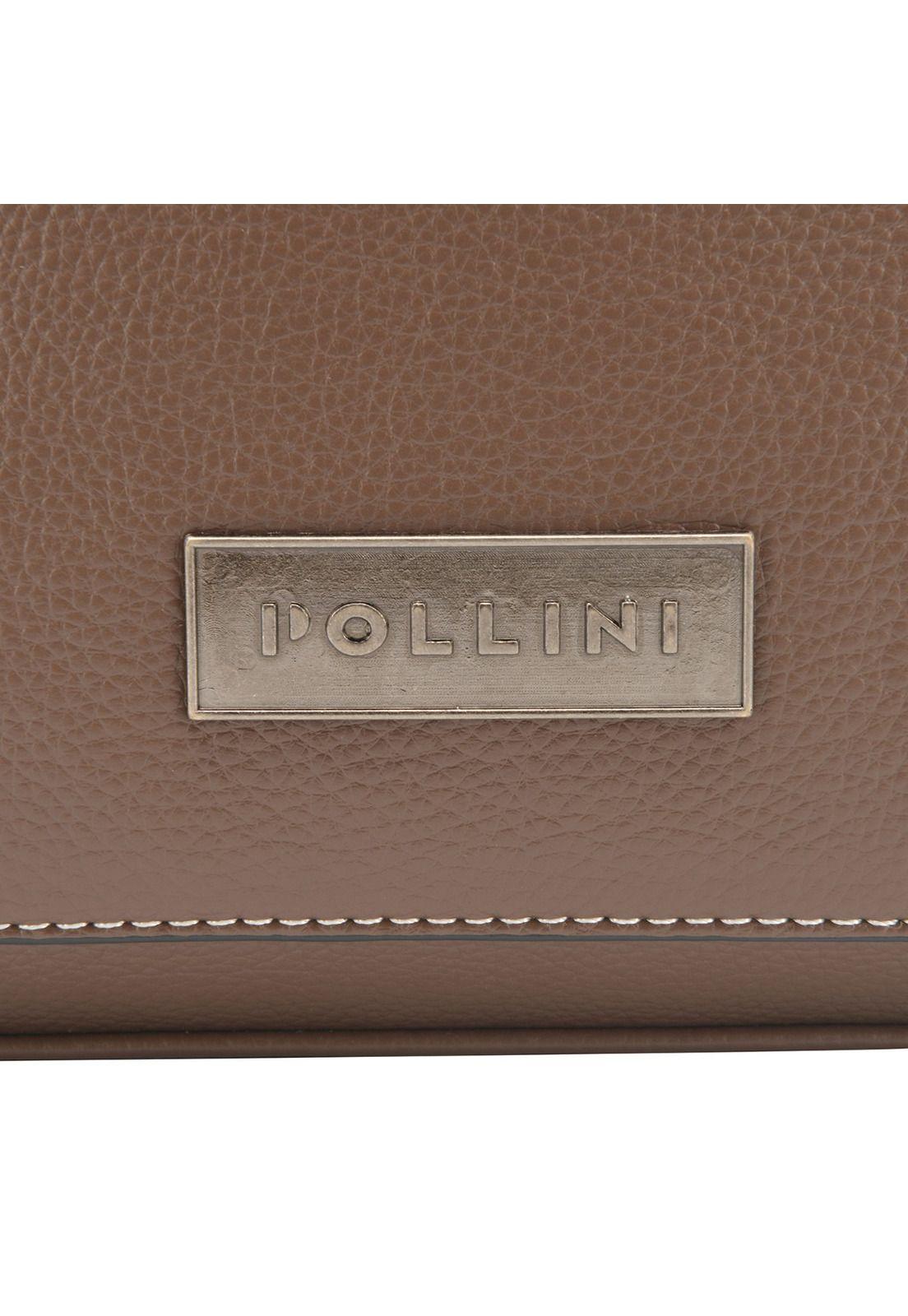 Mochila Mujer Chocolate Pollini-5