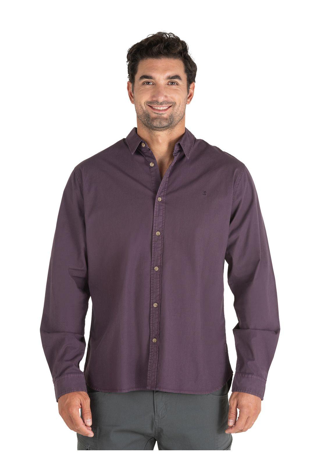 Camisa Hombre Burdeo Panama Jack-0
