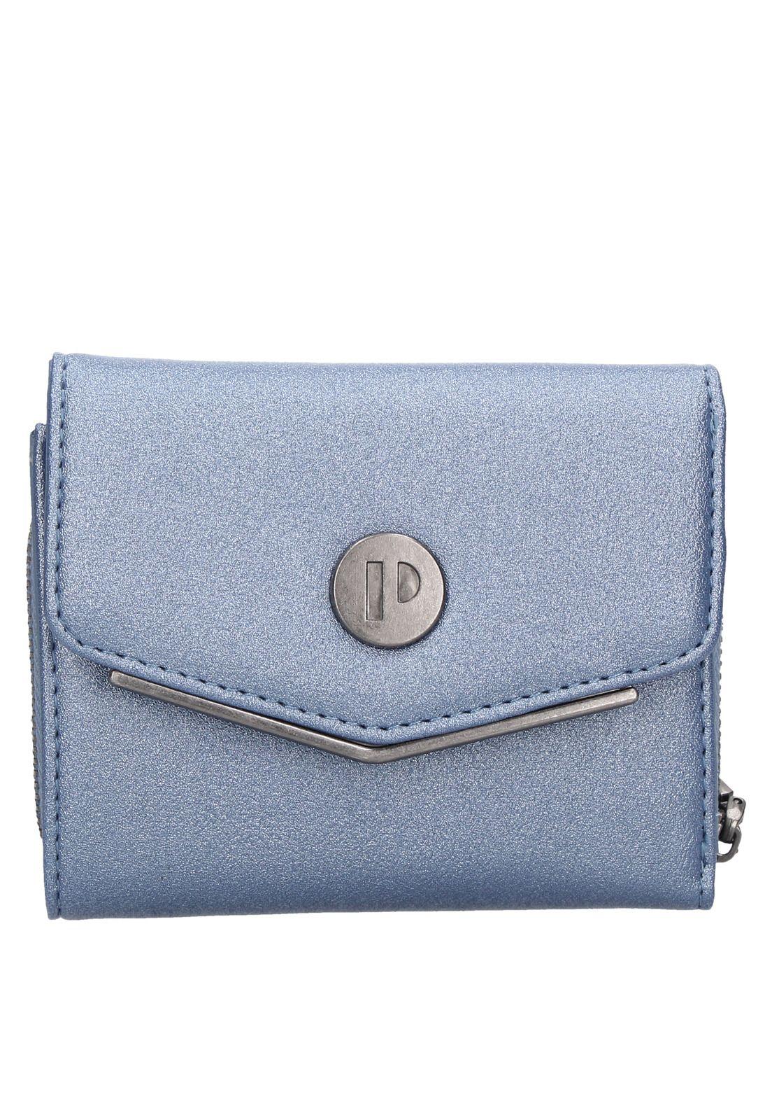 Billetera Wicker Azul Pollini-0