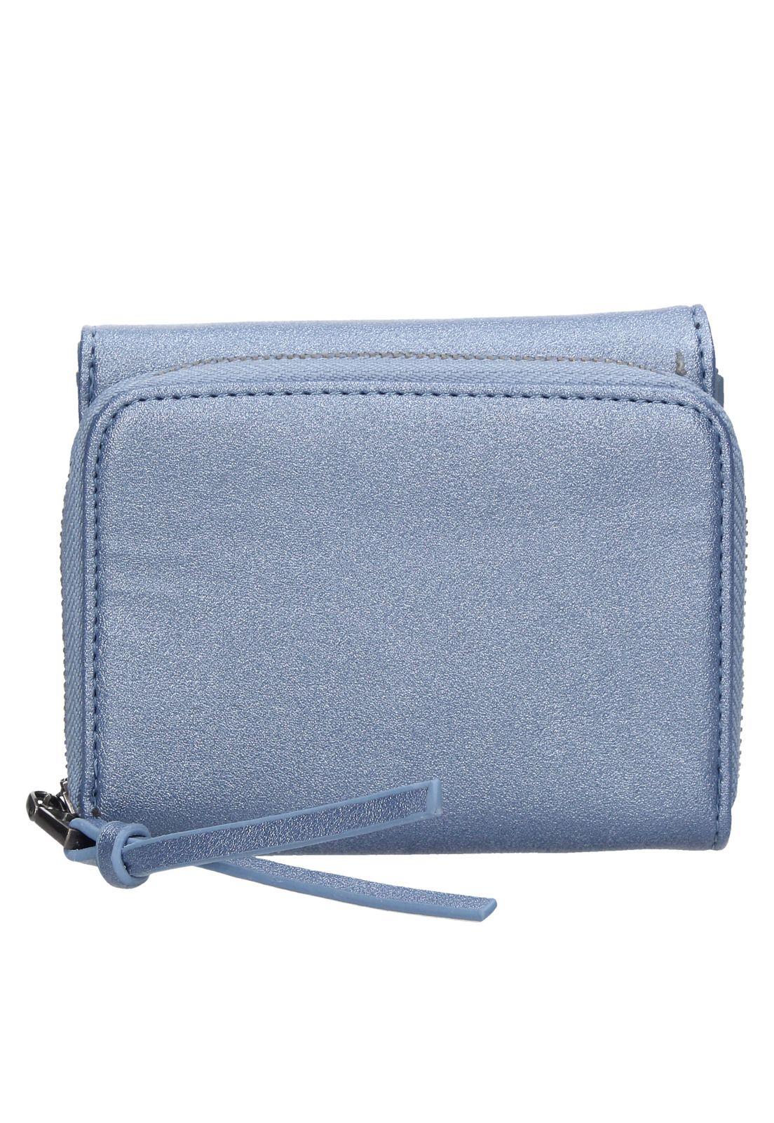 Billetera Wicker Azul Pollini-2