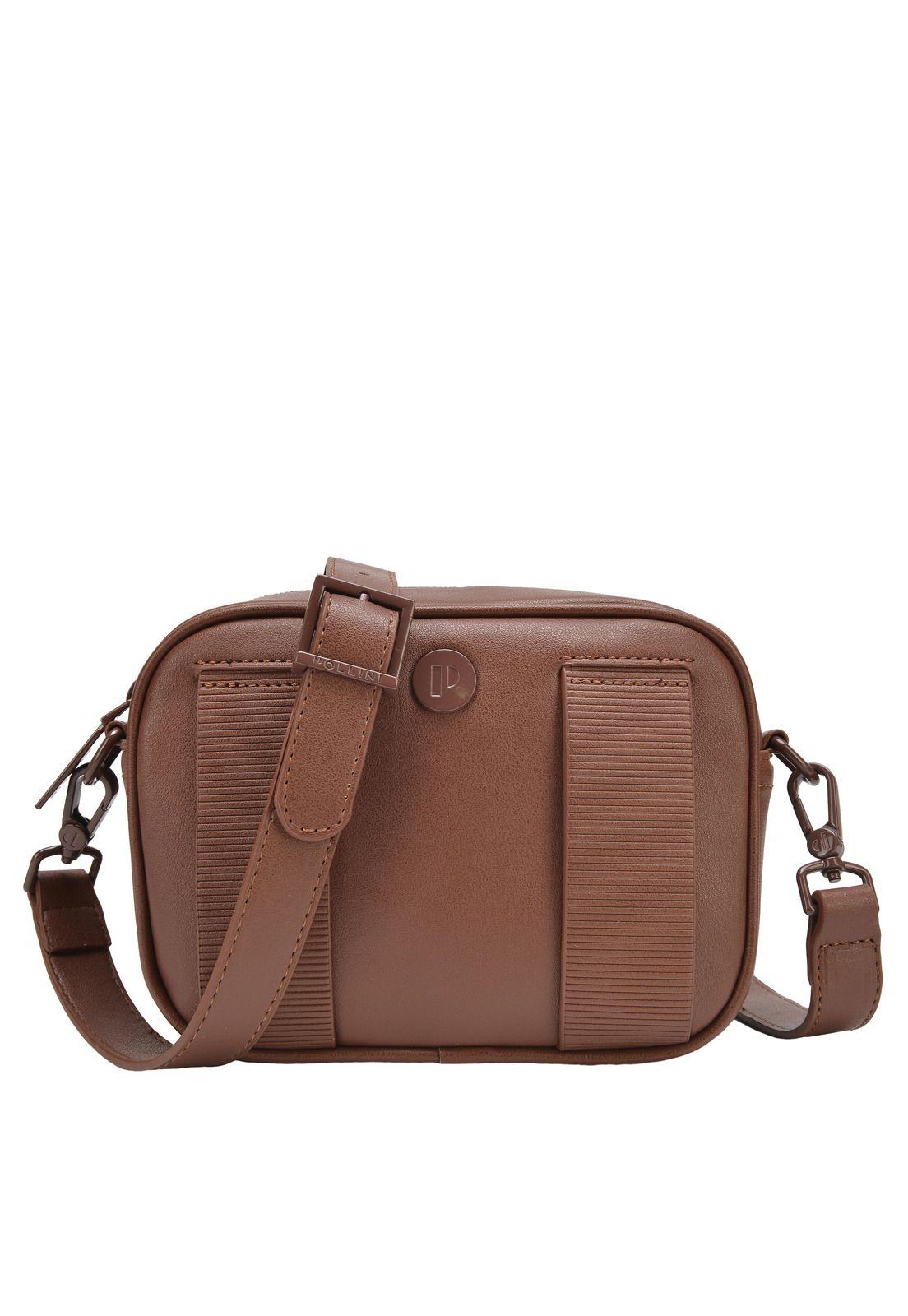 Cartera Bandolera Chocolate Pollini-0