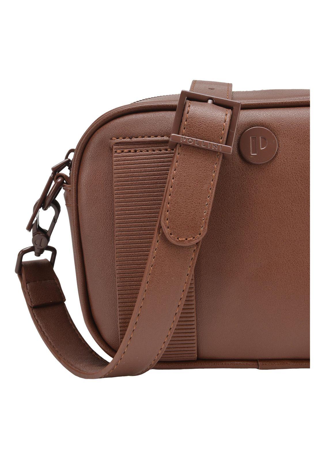 Cartera Bandolera Chocolate Pollini-5
