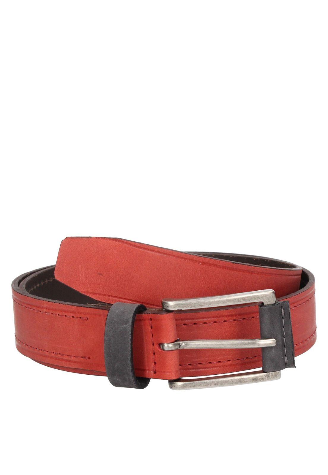 Cinturón Cuero Hombre Rojo Panama Jack-0