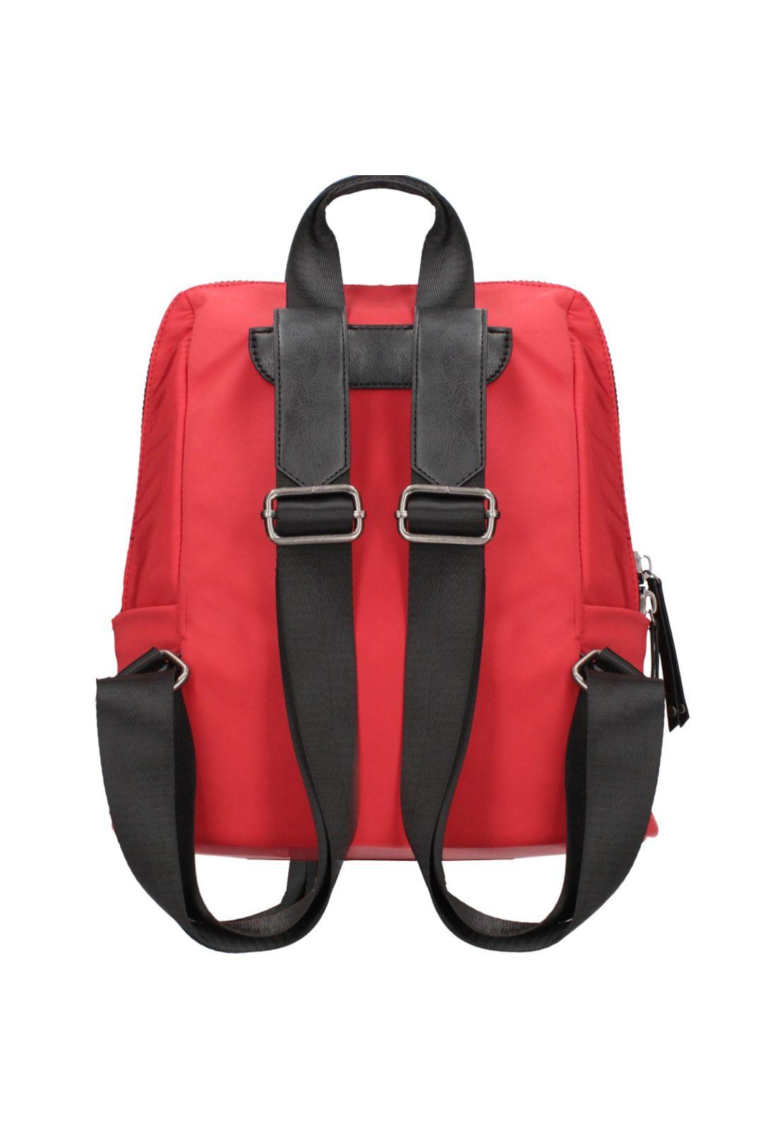 Mochila Mujer Rojo Pollini-2