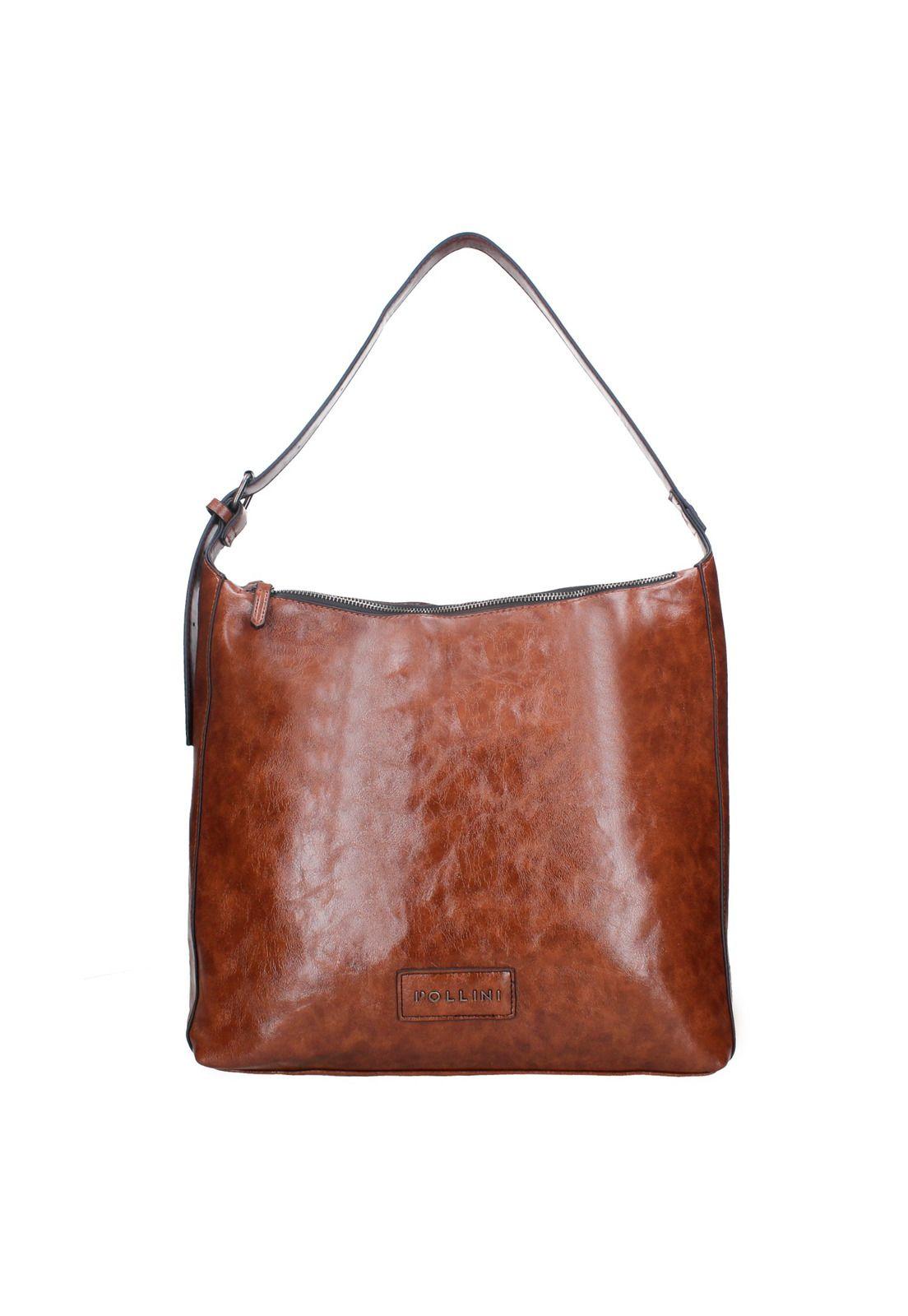 Cartera Tote Bolonia Café Pollini-0