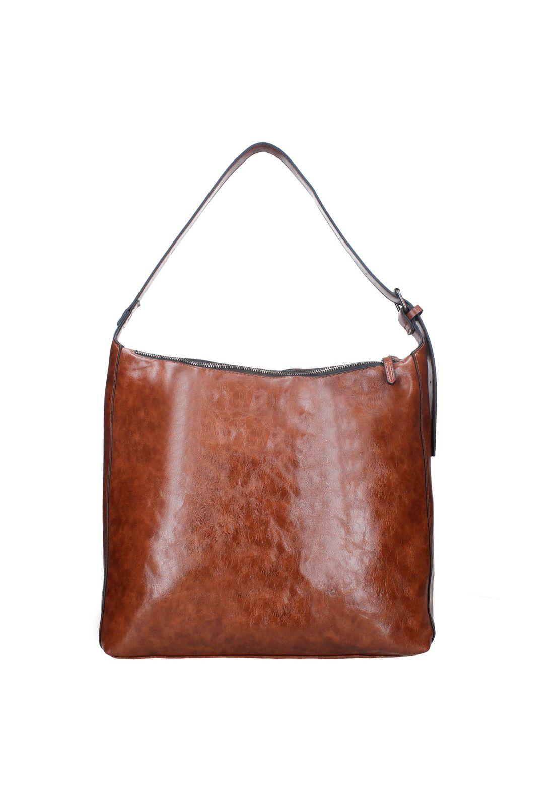 Cartera Tote Bolonia Café Pollini-2