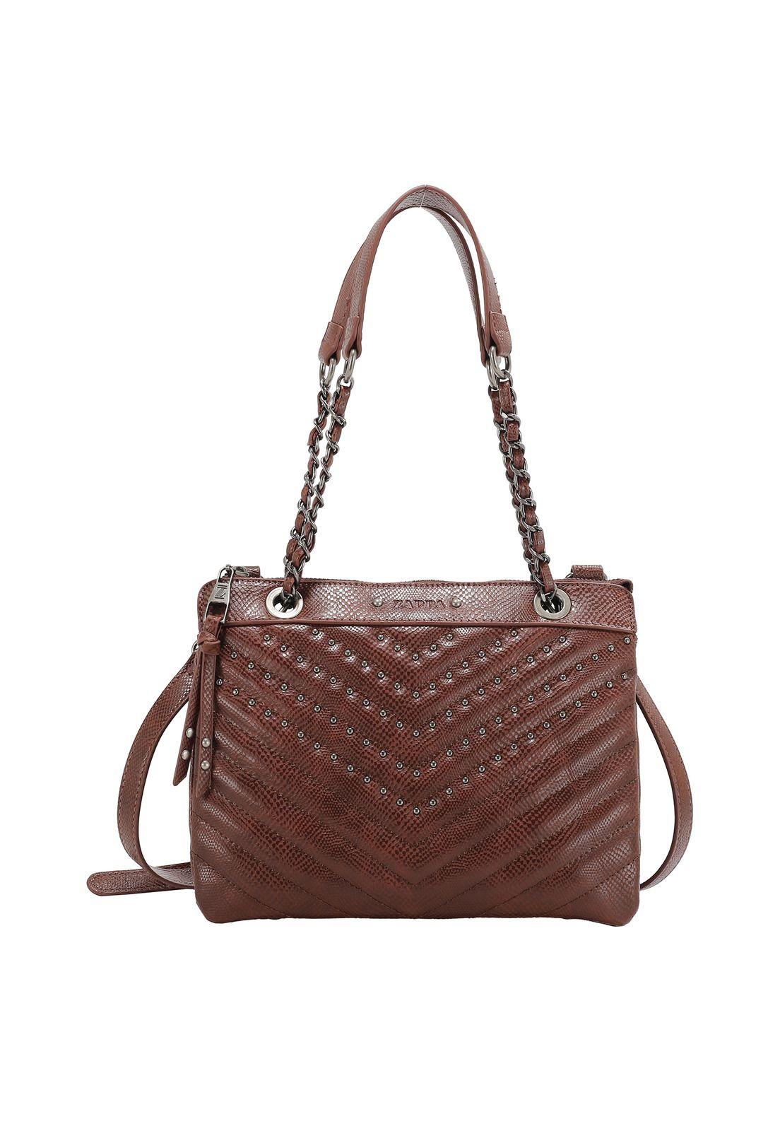 Cartera Bandolera Chocolate Zappa-0