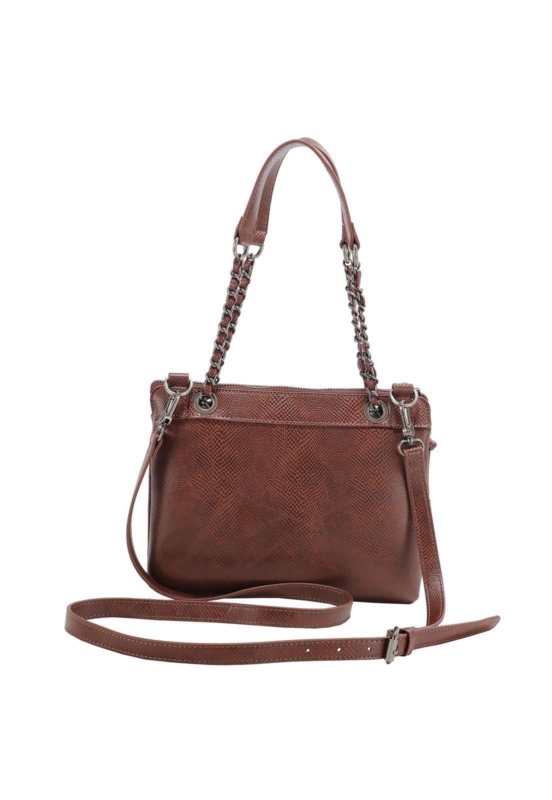 Cartera Bandolera Chocolate Zappa-1