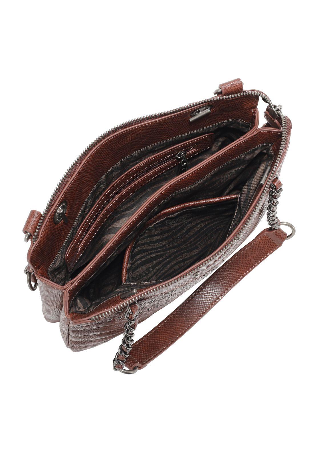 Cartera Bandolera Chocolate Zappa-3