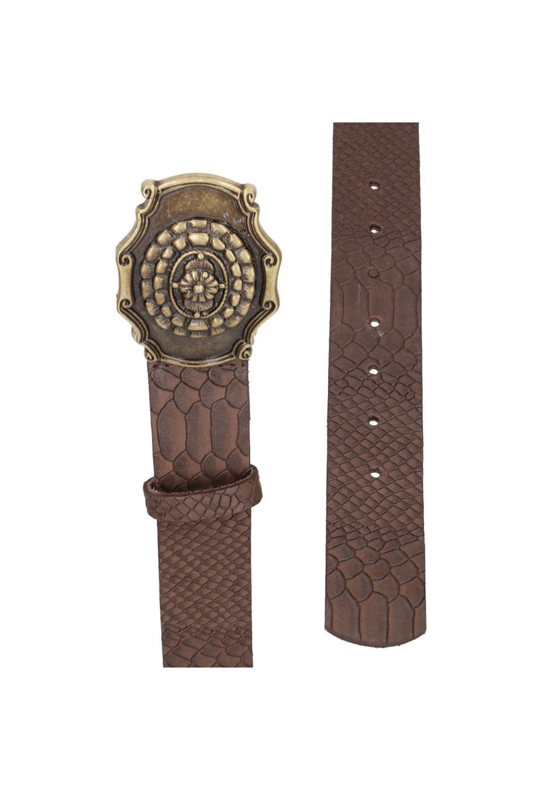 Cinturón Cuero Mujer J021 Café Panama Jack-2