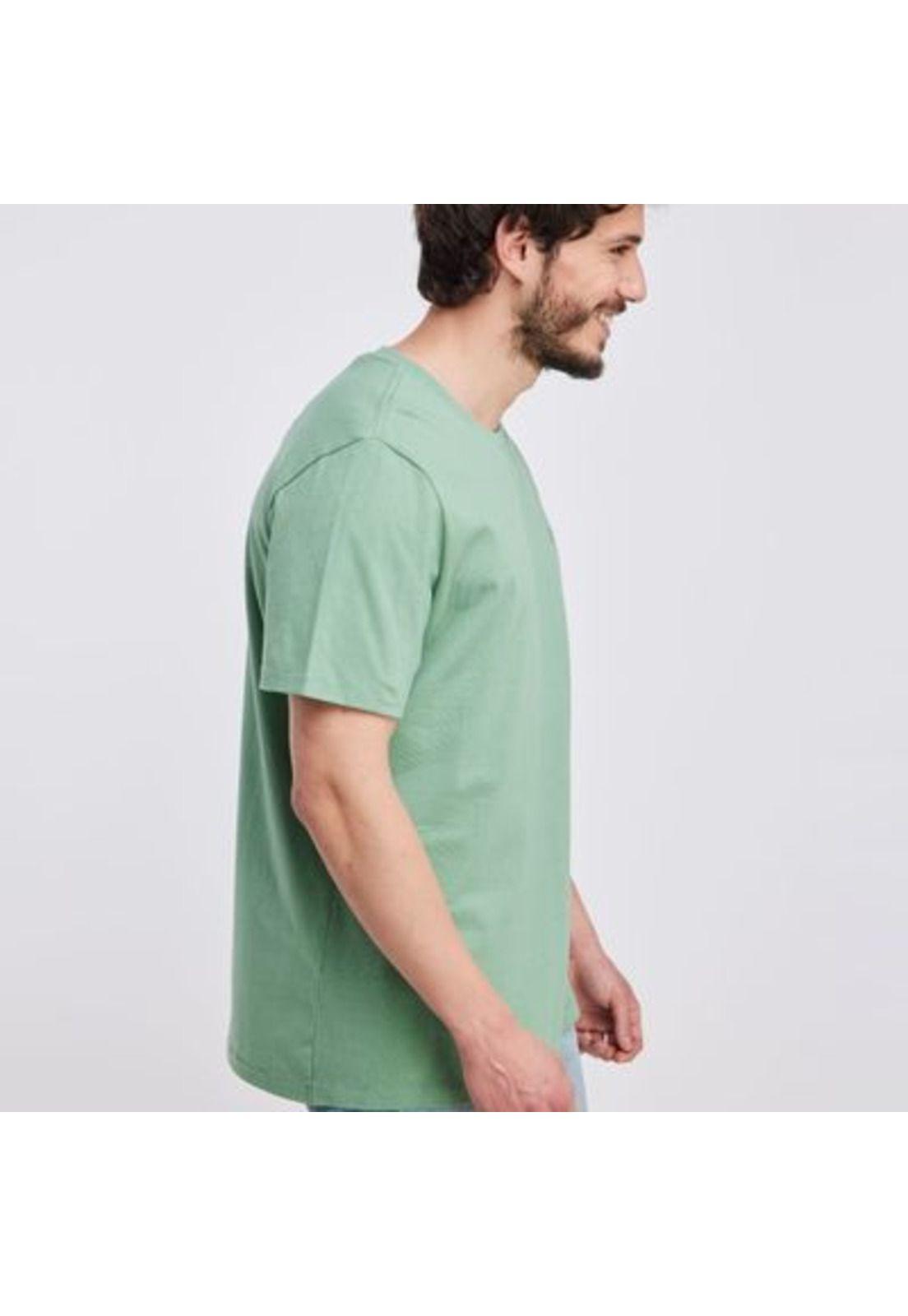 Polera Hombre Verde Claro Panama Jack-3