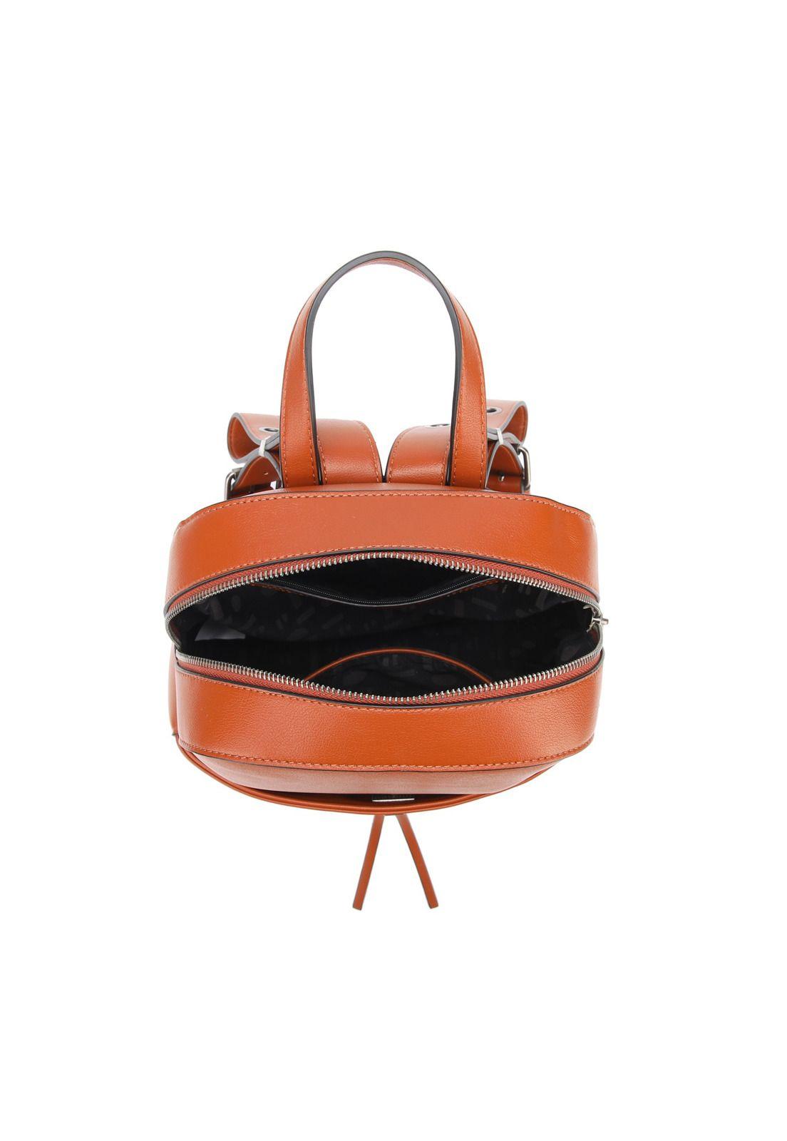 Mochila Mujer Chocolate Pollini-3