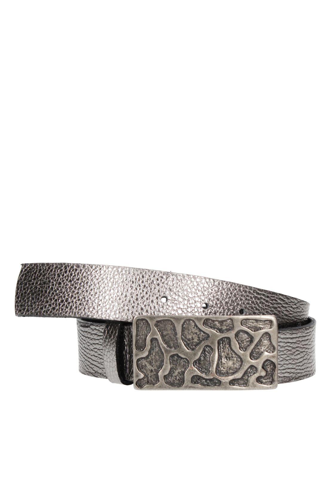 Cinturón Cuero Mujer Z580 Peltre Zappa-1