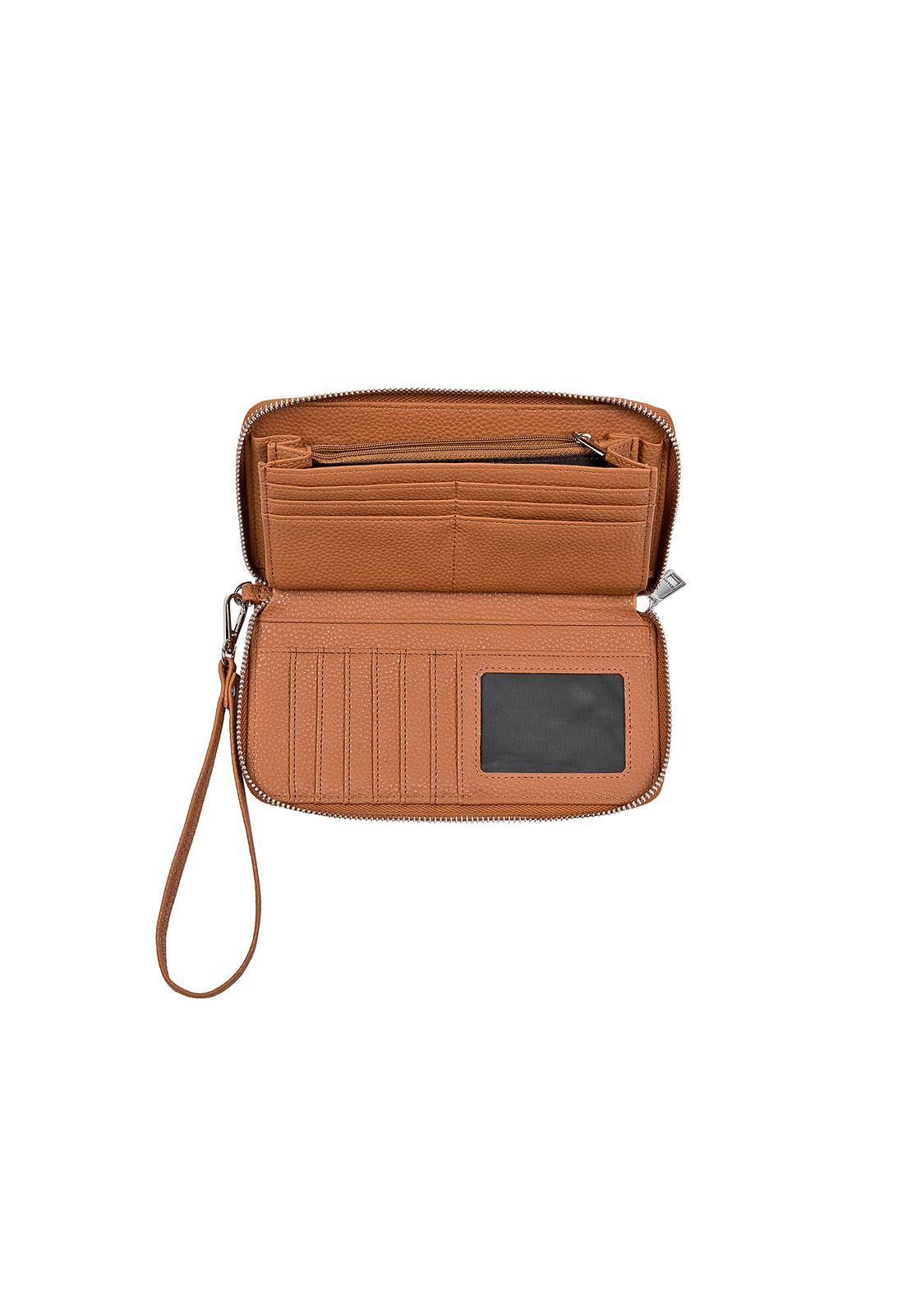 Billetera Mujer Camel Pollini-2