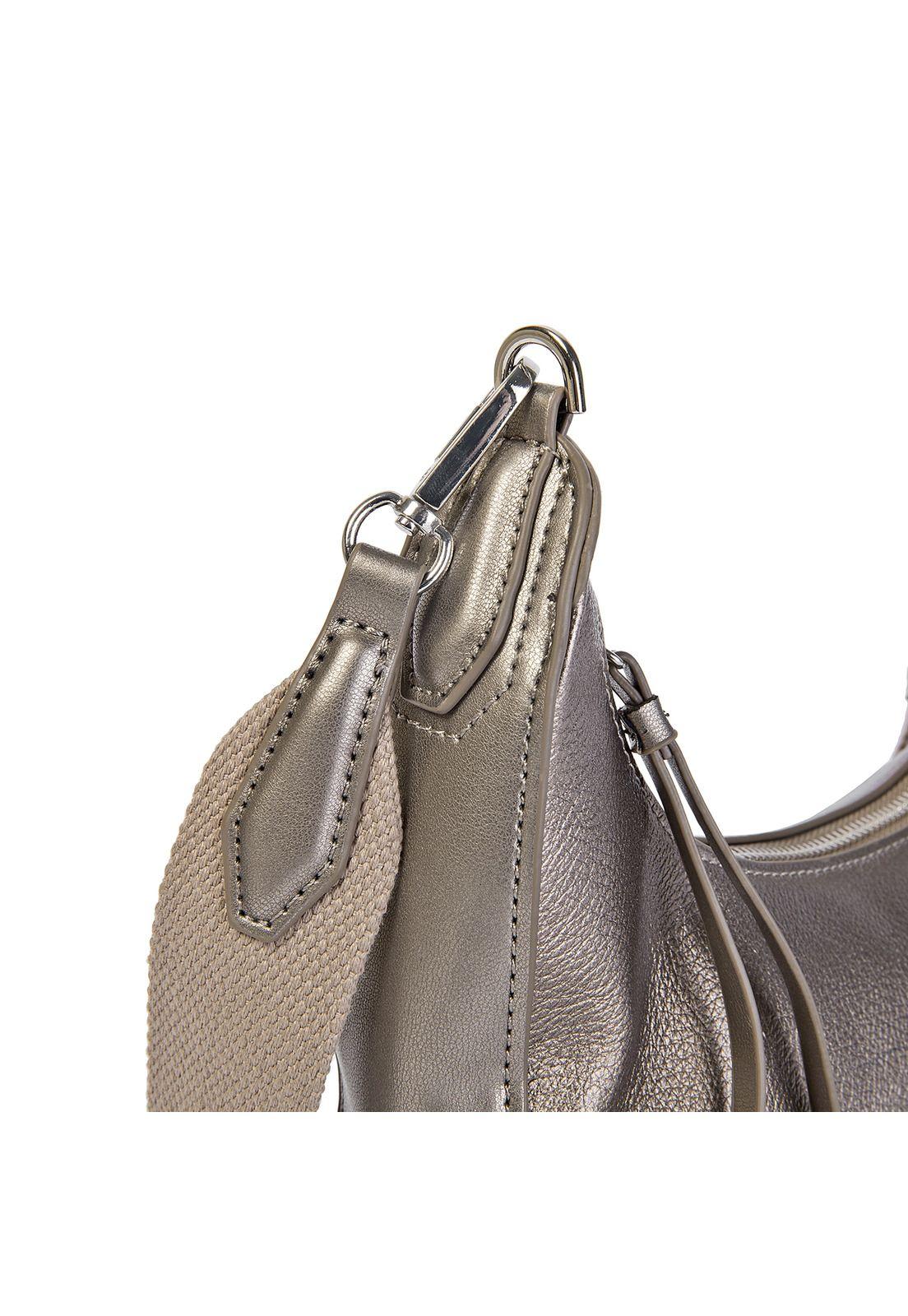 Cartera Bandolera Bronce Pollini-4