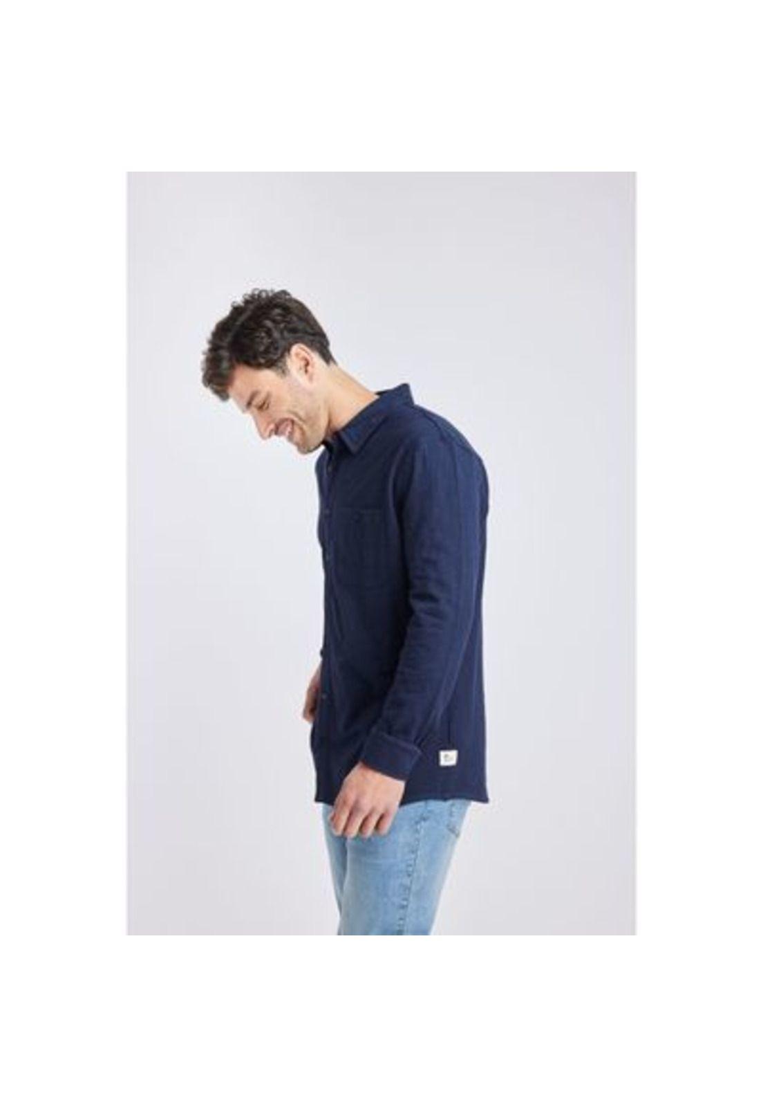 Camisa Hombre Azul Panama Jack-1