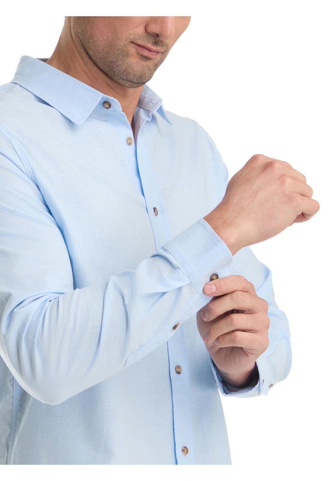 Camisa Hombre Manga Larga Lino Panama Jack-2