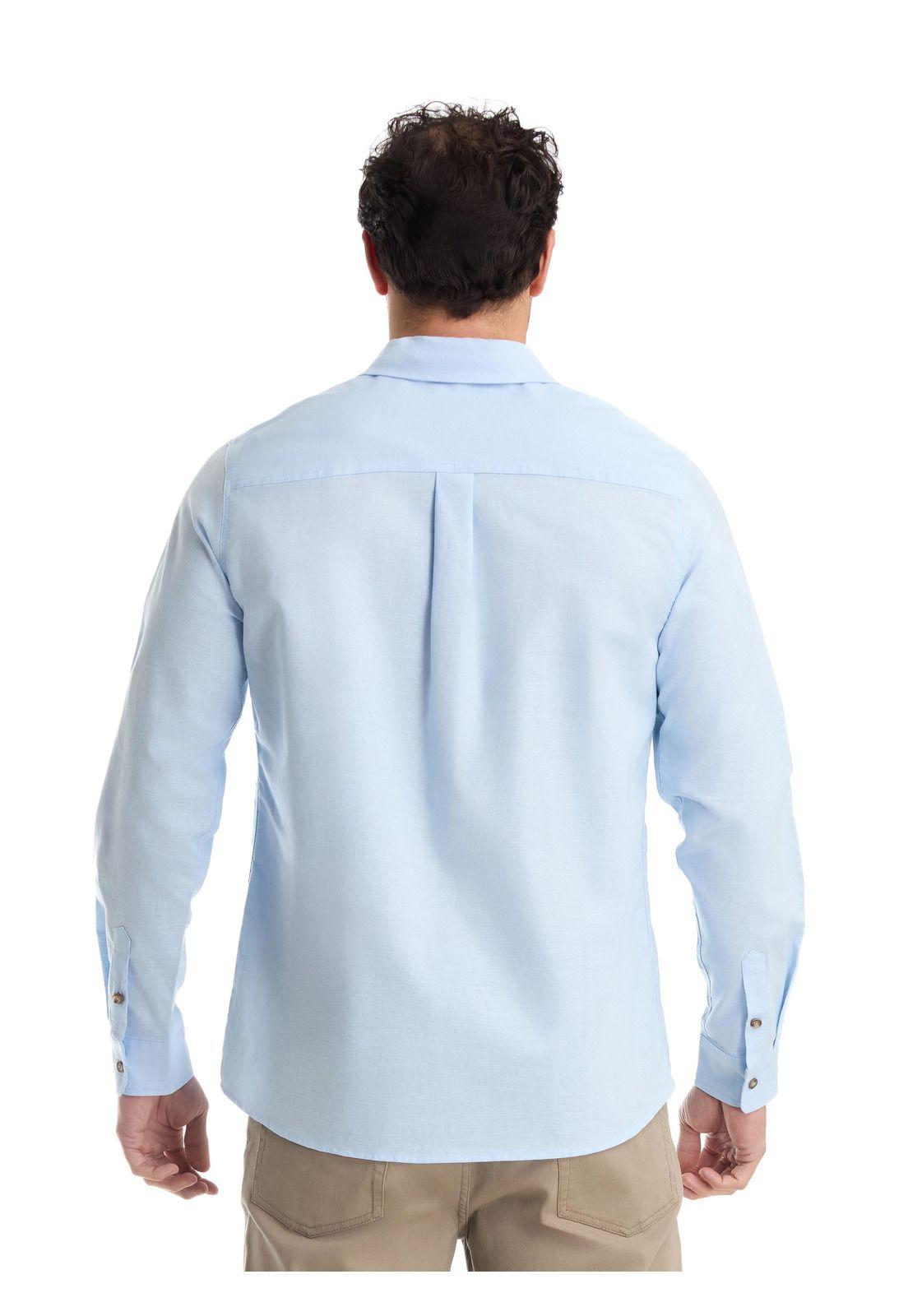 Camisa Hombre Manga Larga Lino Panama Jack-3