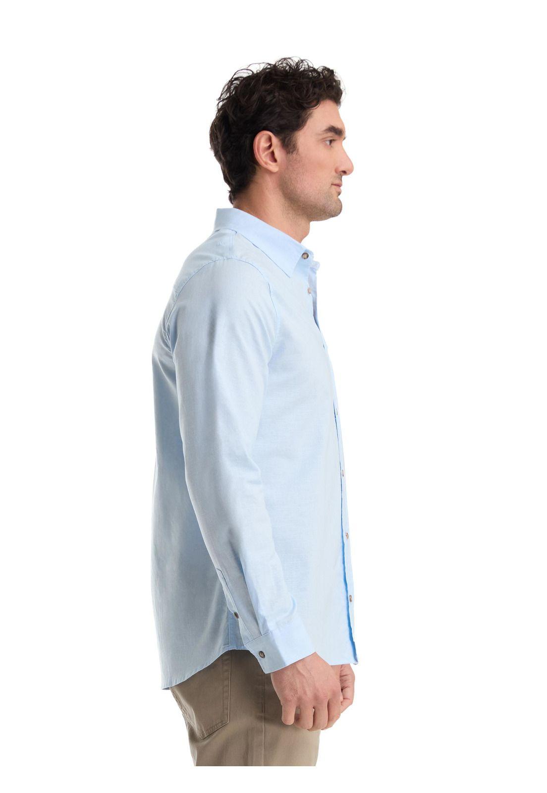 Camisa Hombre Manga Larga Lino Panama Jack-5