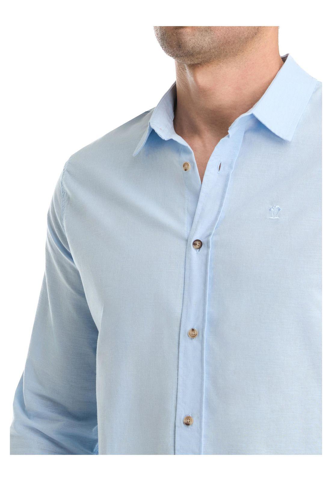 Camisa Hombre Manga Larga Lino Panama Jack-6