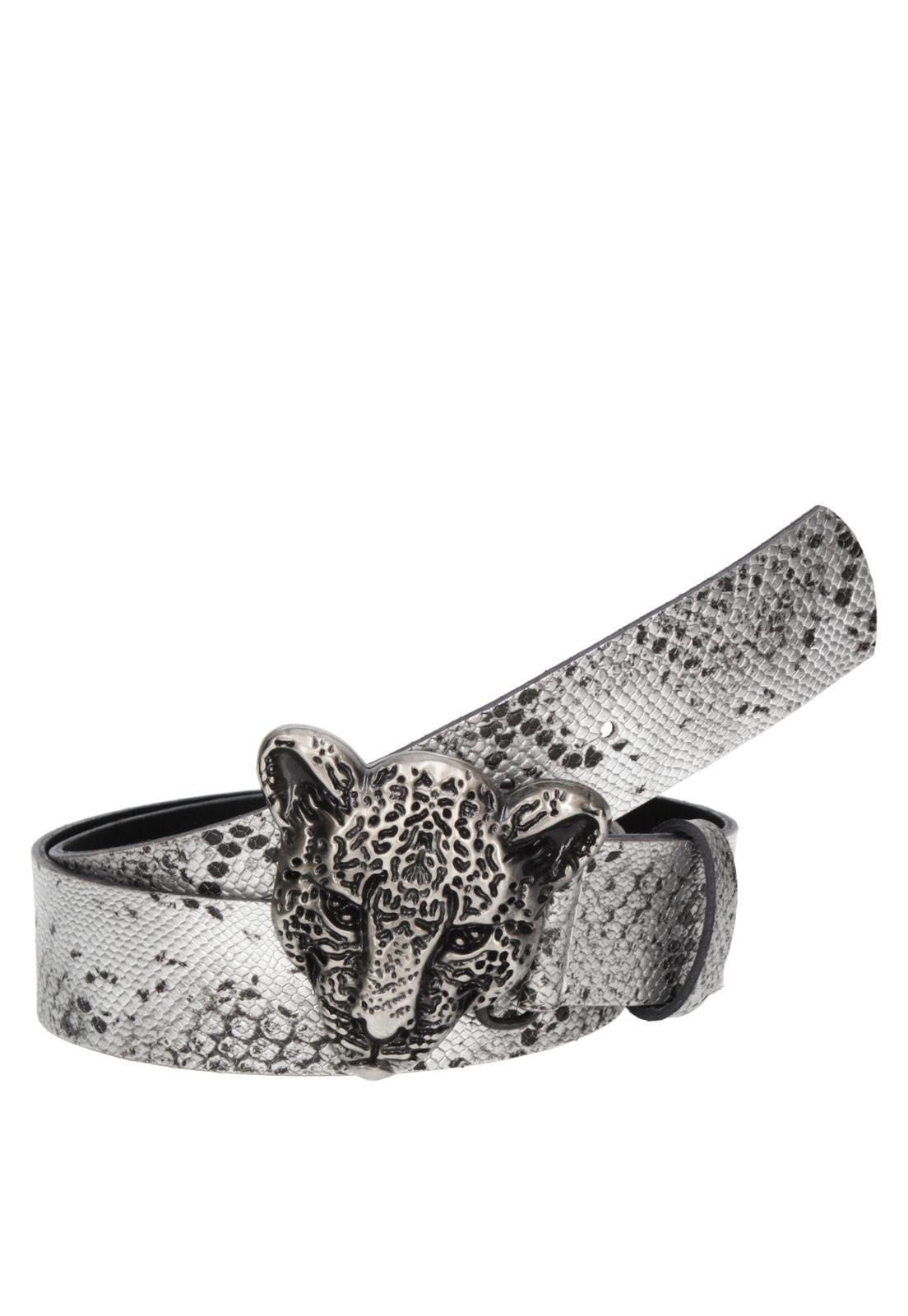 Cinturón Cuero Mujer Z576 Plata Zappa-0