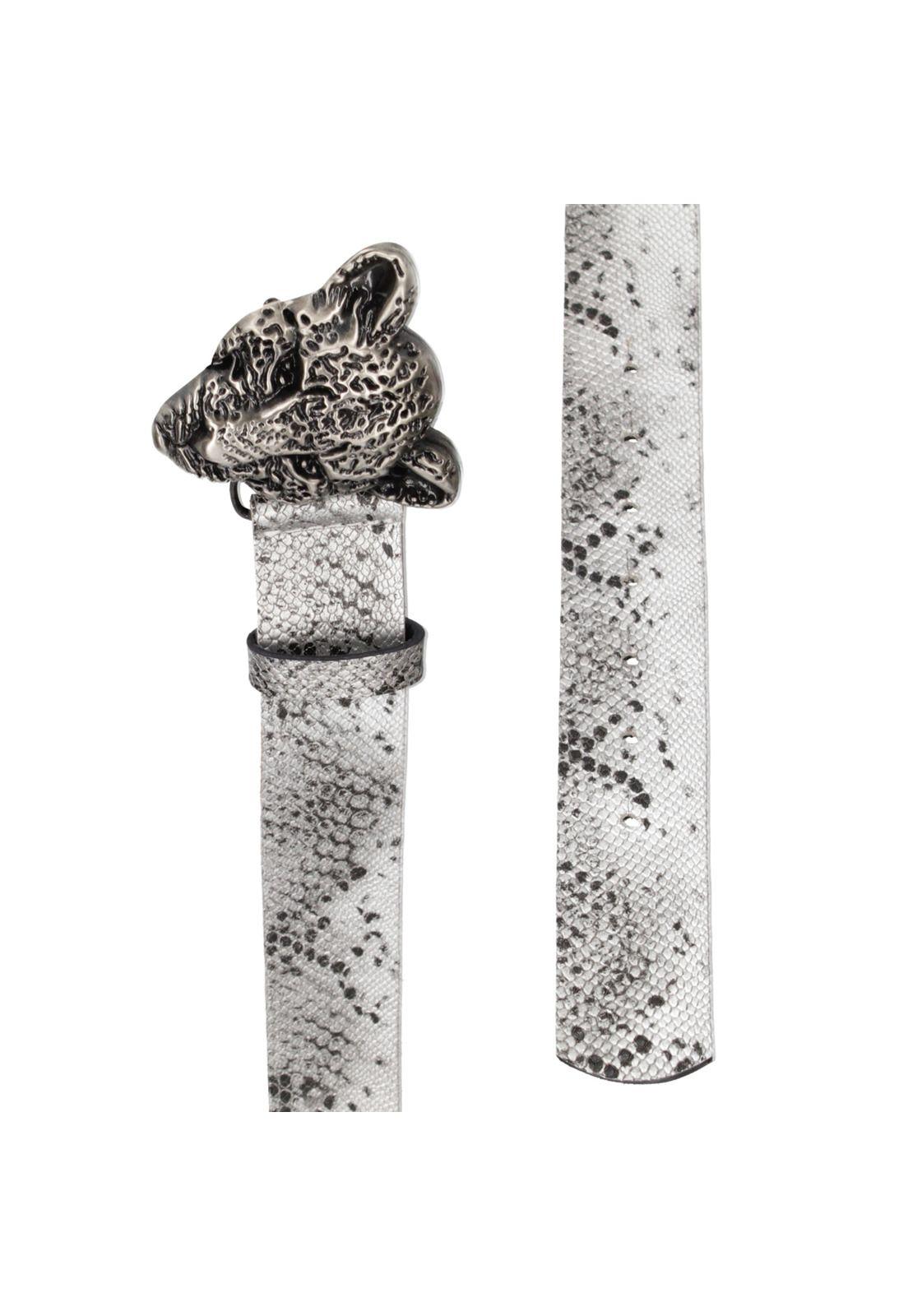 Cinturón Cuero Mujer Z576 Plata Zappa-2