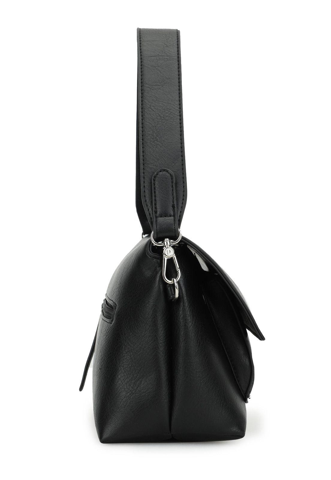 Cartera Bandolera Negro Pollini-2