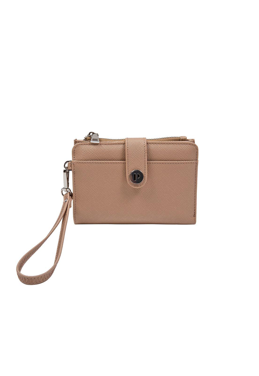 Billetera Mujer Taupe Pollini-0