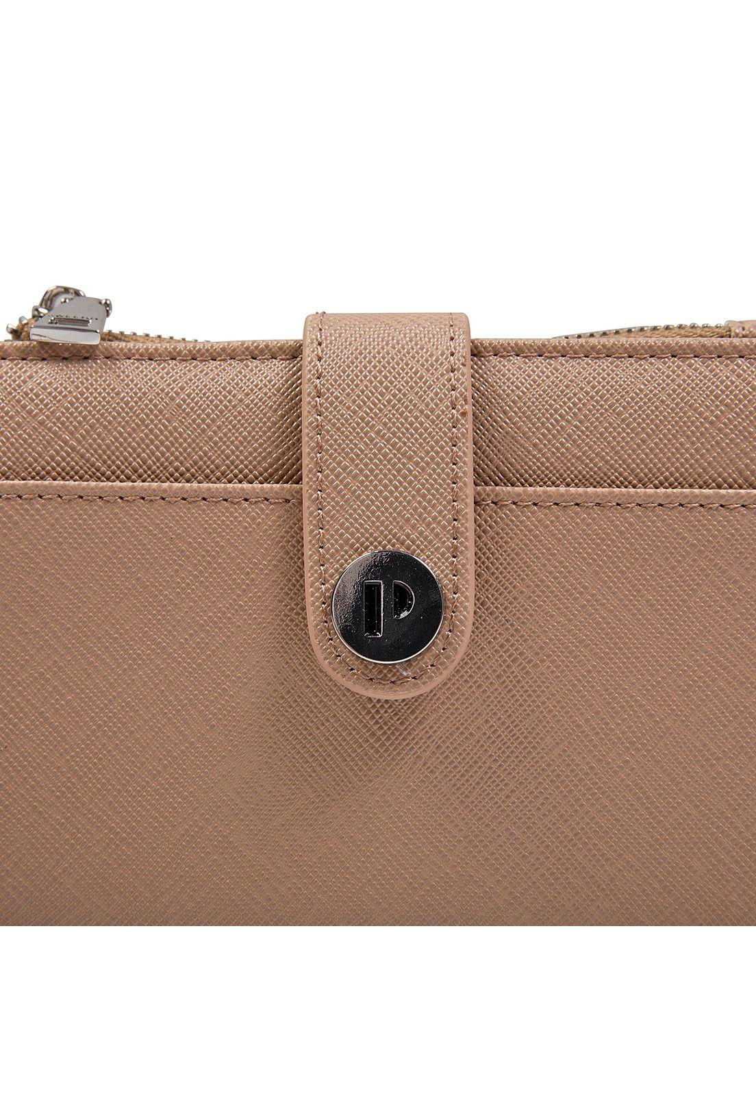 Billetera Mujer Taupe Pollini-4