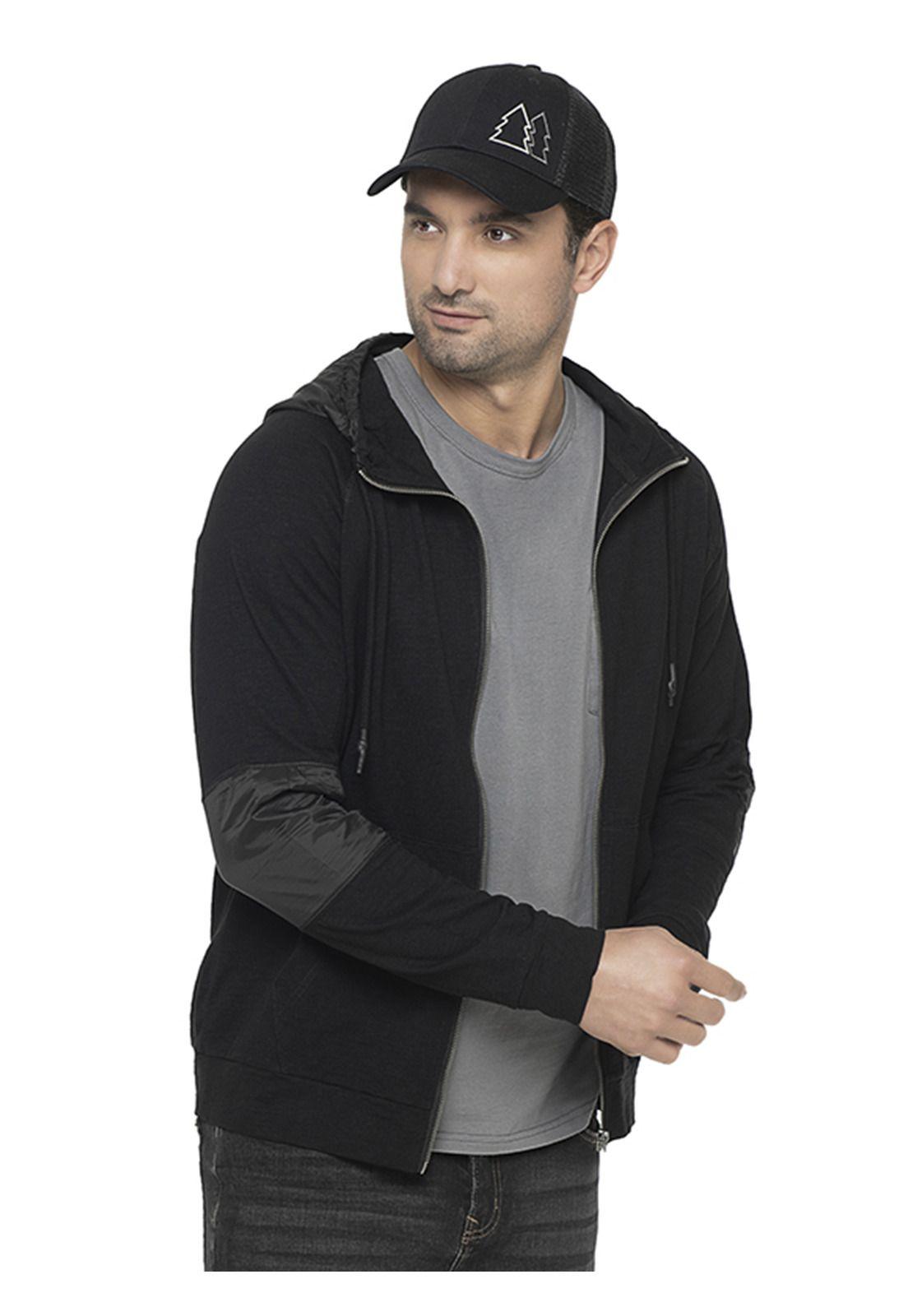 Polerón Negro Hombre Panama Jack-4