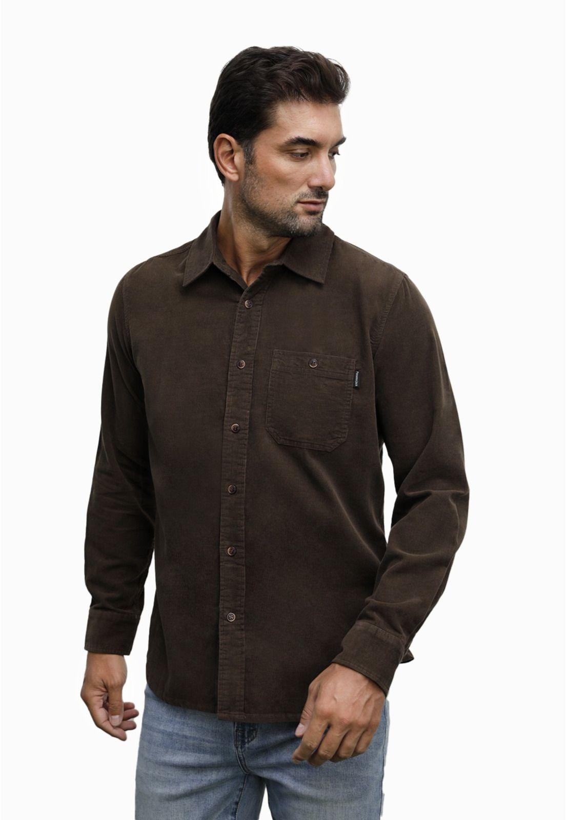 Camisa Hombre  chocolate Panama Jack-3