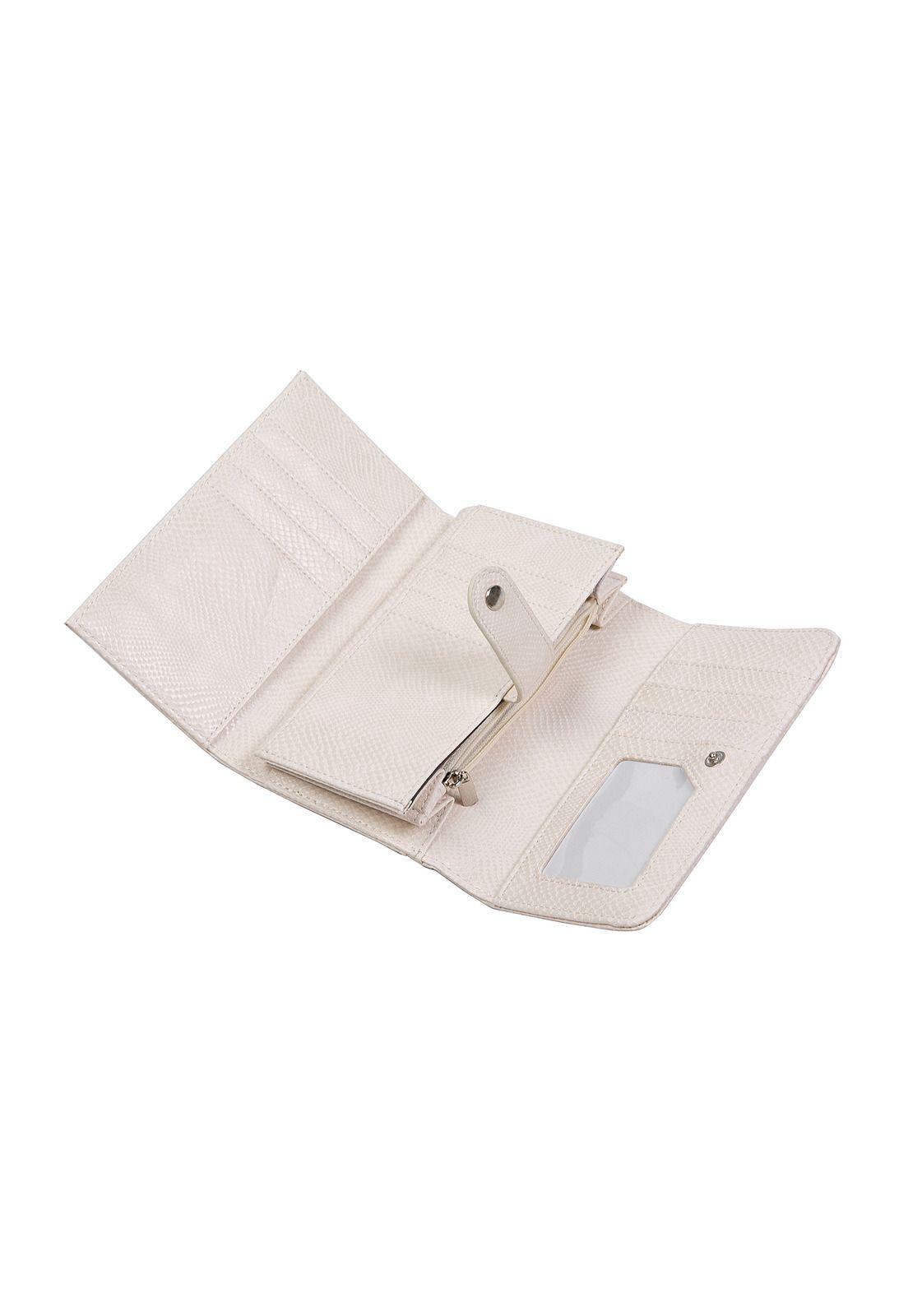 Billetera Mujer Blanco Pollini-2