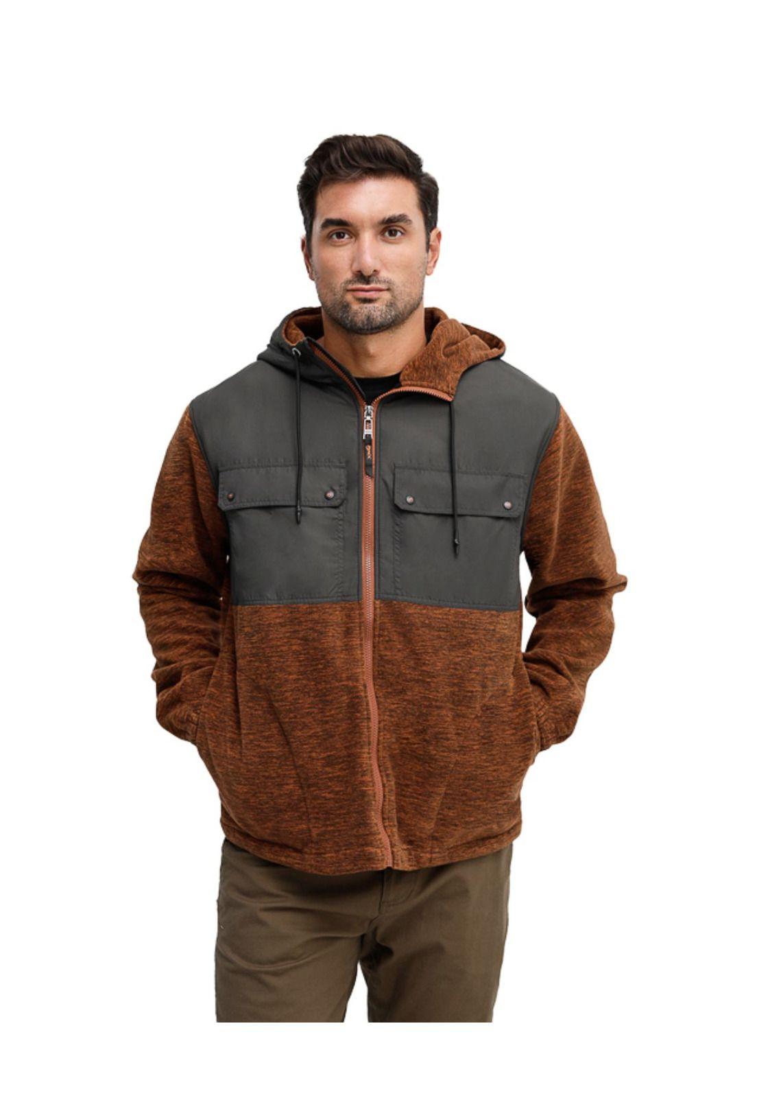 Polerón Polar Hombre Naranjo Panama Jack-0